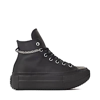 Converse Chuck Taylor All Star Lift Double Stack Girli-tude High-Top Sneaker - Black Monochrome