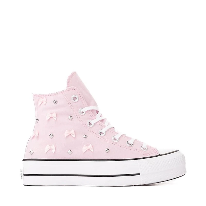 Womens Converse Chuck Taylor All Star Lift Bows & Studs High-Top Sneaker - Pink Frosting