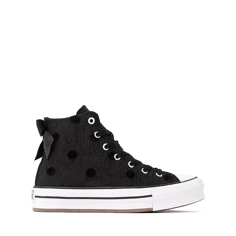 Converse Chuck Taylor All Star Bows High-Top Sneaker - Big Kid Black
