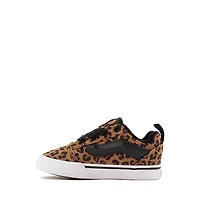 Vans Knu Skool Skate Shoe - Baby / Toddler Leopard Black