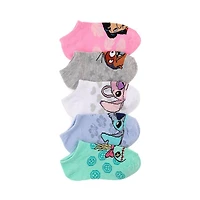 Disney Lilo & Stitch Friends Ankle Socks 5 Pack - Little Kid - Multicolor