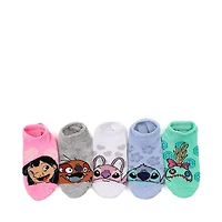 Disney Lilo & Stitch Friends Ankle Socks 5 Pack - Little Kid - Multicolor