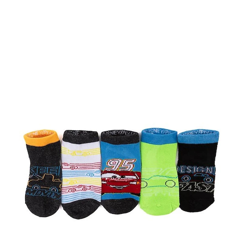 Disney and Pixar Cars Neon Quarter Socks 5 Pack - Toddler - Multicolor