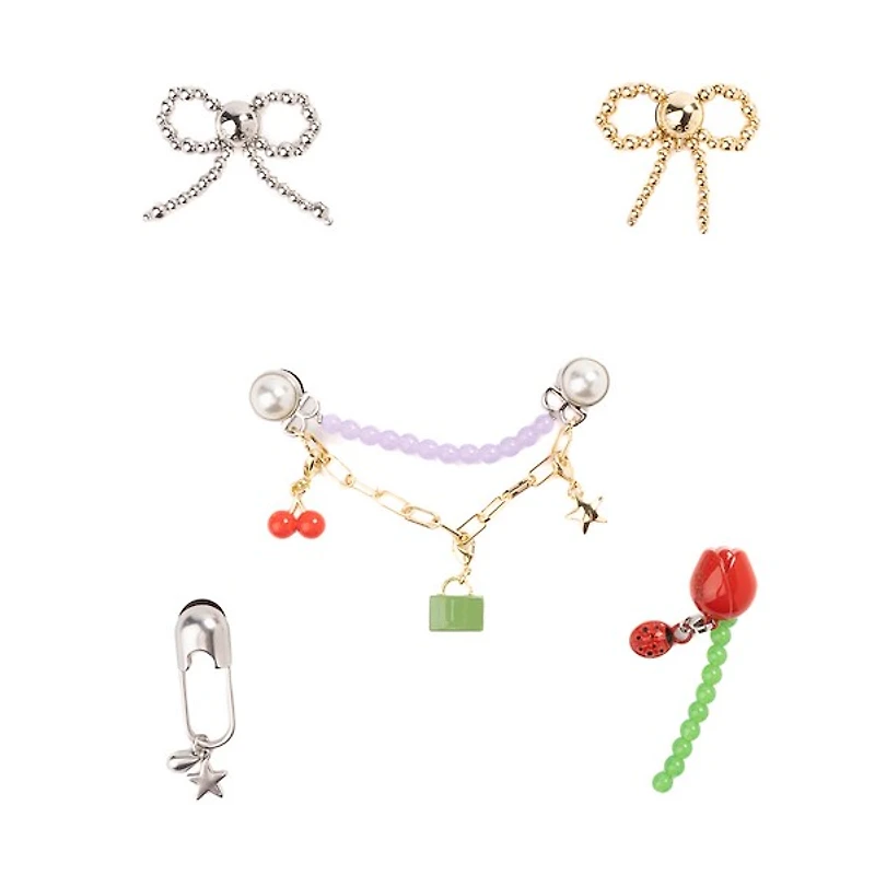 Crocs Jibbitz&trade Meta Icon Shoe Charms 5 Pack - Multicolor