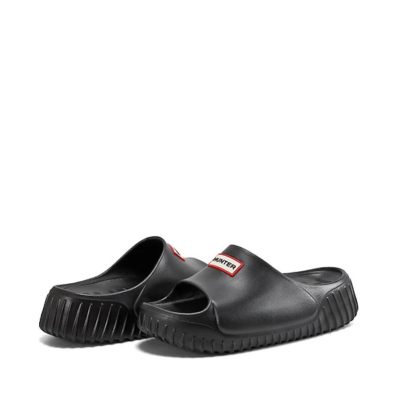 Womens Hunter Faroe Slide Sandal - Black