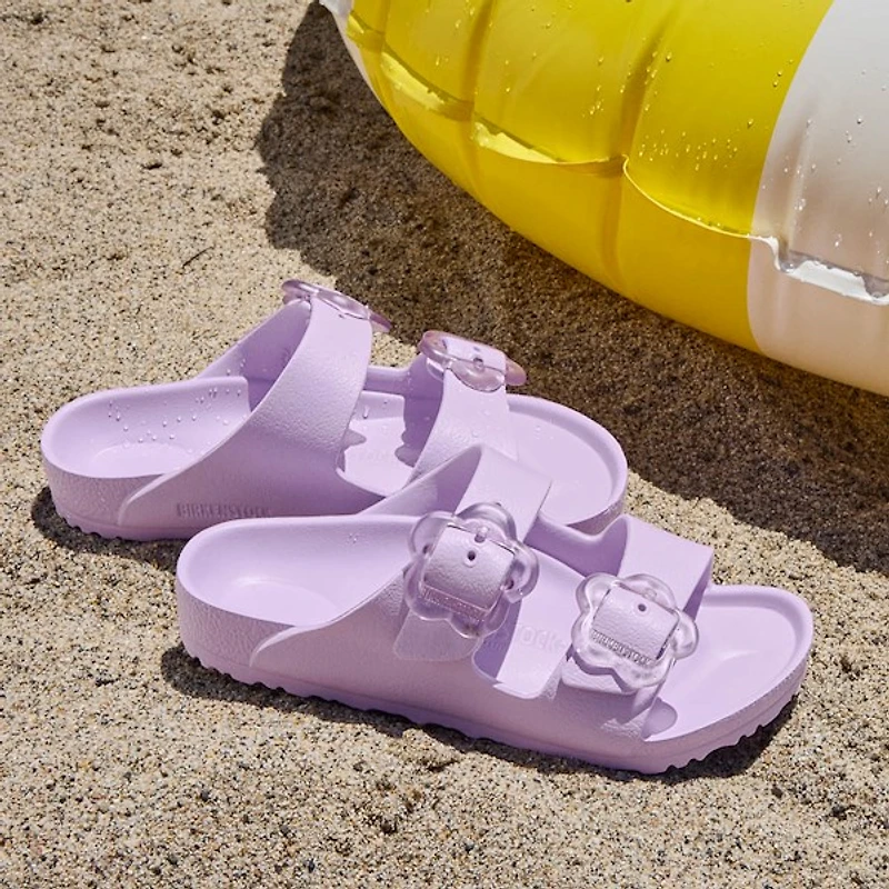 Birkenstock Arizona EVA Flower Slide Sandal - Little Kid