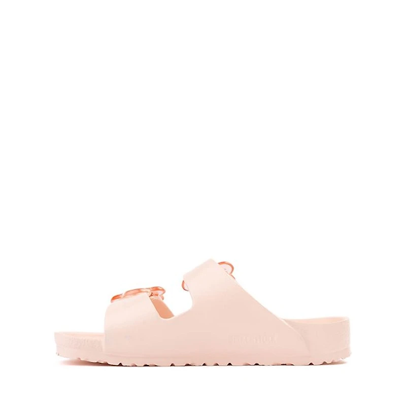 Birkenstock Arizona EVA Flower Slide Sandal - Little Kid - Light Rose