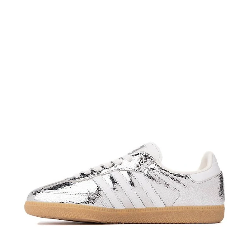Womens adidas Samba OG Athletic Shoe - Silver Metallic / White Core