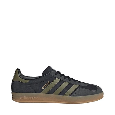 Mens adidas Gazelle Indoor Athletic Shoe - Core Black / Focus Olive Carbon