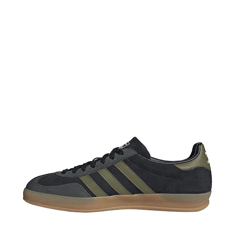 Mens adidas Gazelle Indoor Athletic Shoe - Core Black / Focus Olive Carbon