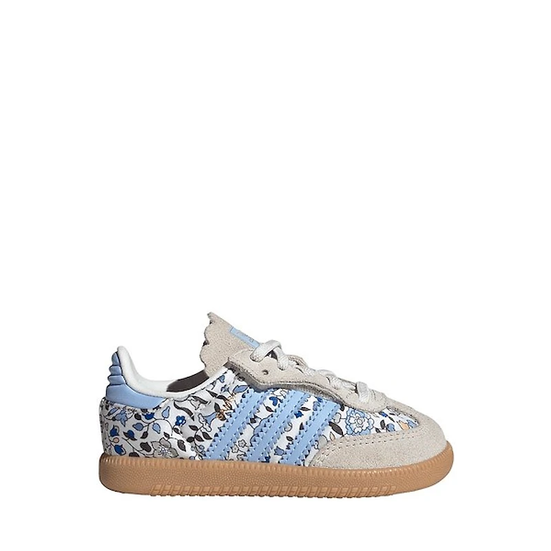 adidas x Liberty London Samba OG Comfort Closure Elastic Lace Athletic Shoe - Baby / Toddler - Multicolor / Off White / Gum