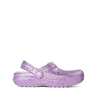 Crocs Classic Lined Chunky Glitter Clog - Little Kid / Big Purple Moon