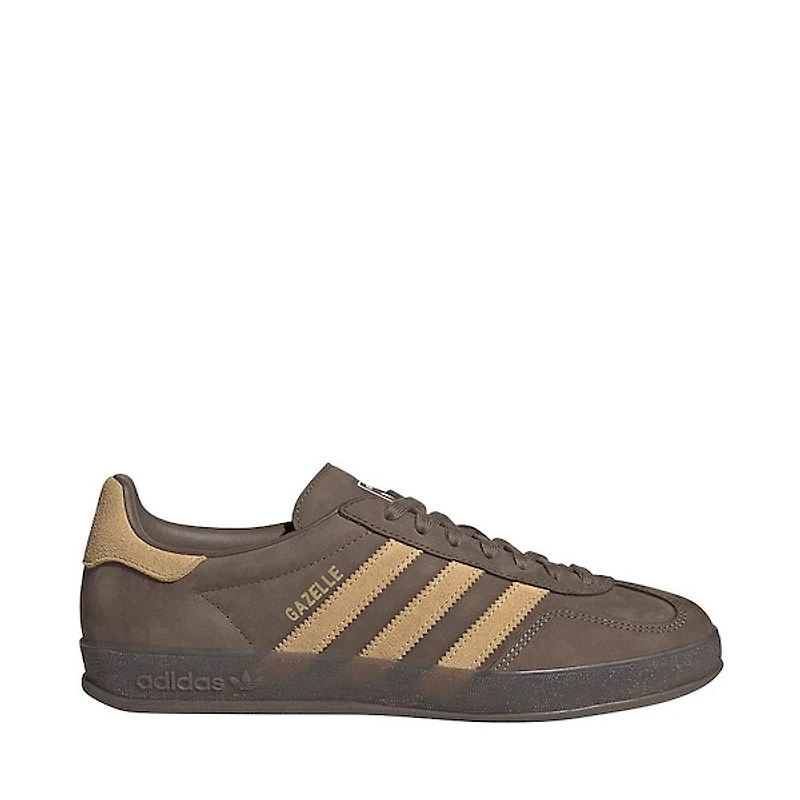 Mens adidas Gazelle Indoor Athletic Shoe - Cargo Brown / Golden Beige White