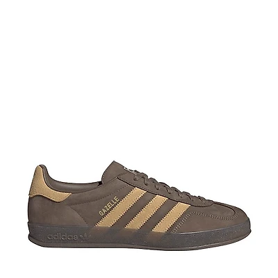 Mens adidas Gazelle Indoor Athletic Shoe - Cargo Brown / Golden Beige White