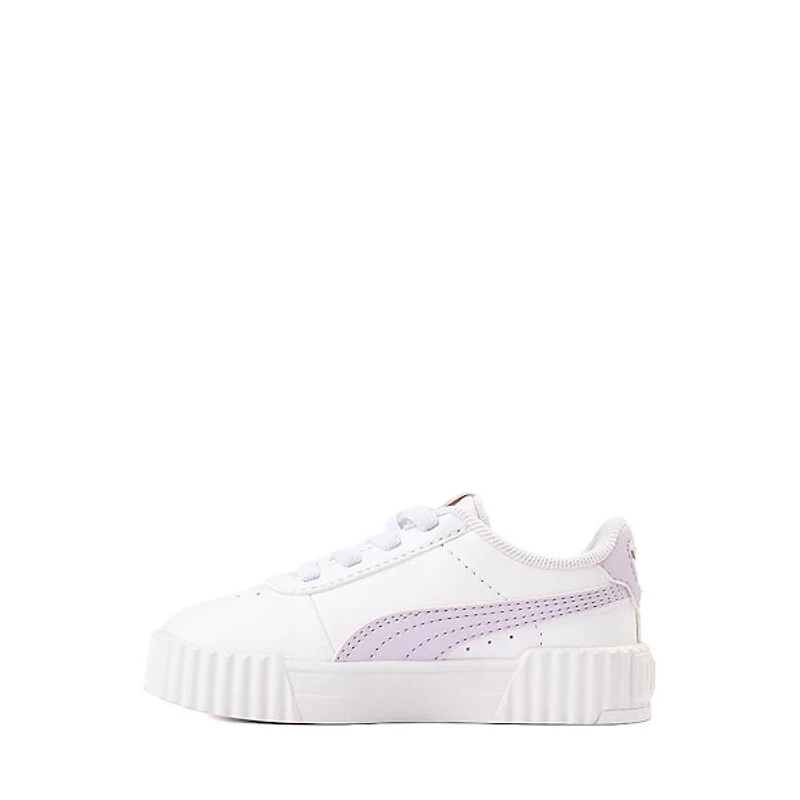 PUMA Carina 3.0 First Blossom Athletic Shoe - Baby / Toddler White Lilac Frost
