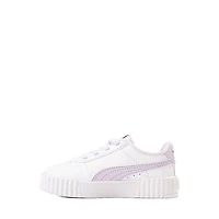 PUMA Carina 3.0 First Blossom Athletic Shoe - Baby / Toddler White Lilac Frost