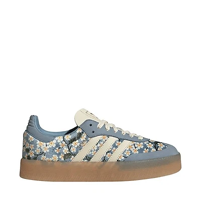 Womens adidas x Liberty London Sambae Athletic Shoe - Blue / Cream White Gold Metallic