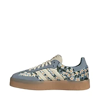 Womens adidas x Liberty London Sambae Athletic Shoe - Blue / Cream White Gold Metallic