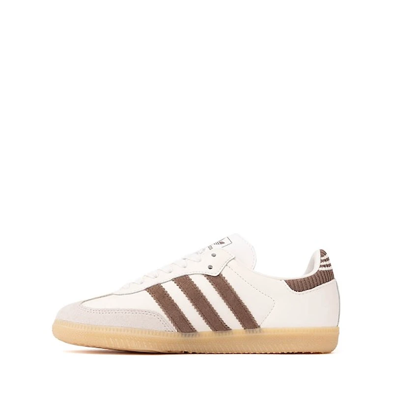 adidas Samba OG Athletic Shoe - Big Kid Cloud White / Earth Strata Gum