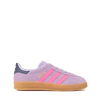 adidas Gazelle Indoor Athletic Shoe - Big Kid Powder Plum / Lucid Pink Gum