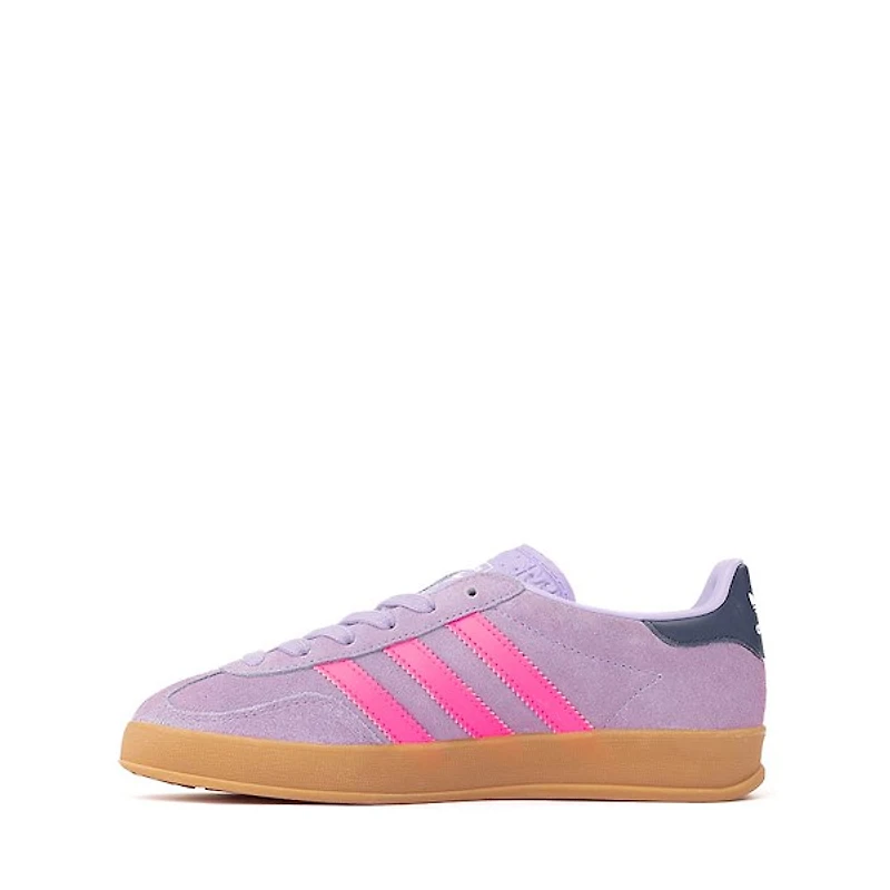 adidas Gazelle Indoor Athletic Shoe - Big Kid Powder Plum / Lucid Pink Gum