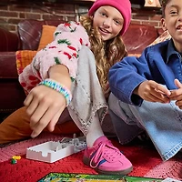 adidas Handball Spezial Athletic Shoe - Big Kid Shock Pink / Dark Marine Gum