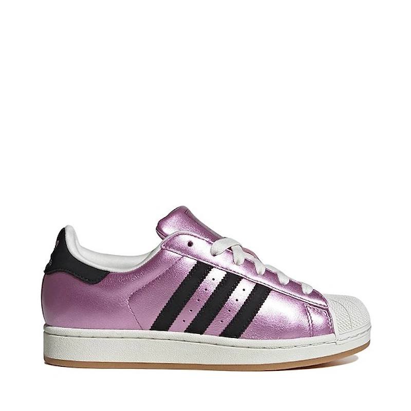 Womens adidas Superstar II Athletic Shoe - Preloved Purple / Core Black Off White