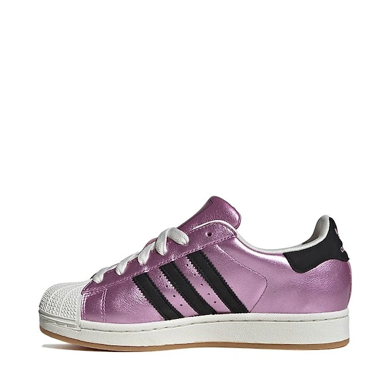 Womens adidas Superstar II Athletic Shoe - Preloved Purple / Core Black Off White