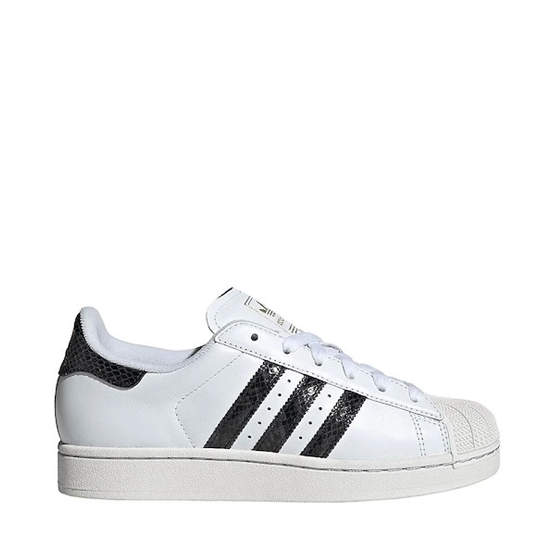 Womens adidas Superstar II Athletic Shoe - White / Grey Six Crystal