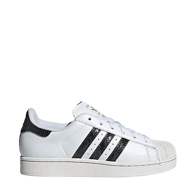 Womens adidas Superstar II Athletic Shoe - White / Grey Six Crystal