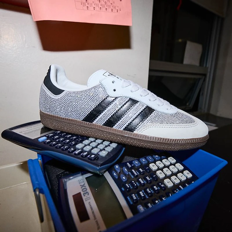 Womens adidas Samba OG Athletic Shoe - Crystal White / Core Silver Metallic