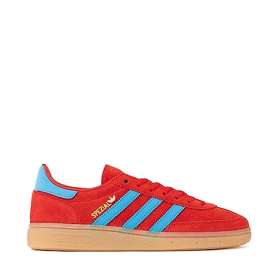 Womens adidas Handball Spezial Athletic Shoe - Better Scarlet / Lucid Aquamarine Gold Metallic