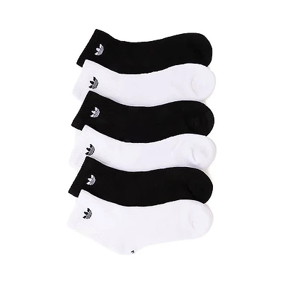 adidas Originals Trefoil 2.0 Quarter Socks 6 Pack - Black / White