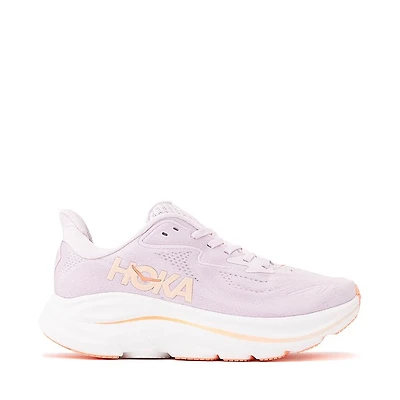 Womens HOKA Clifton 10 Athletic Shoe - Lilac Cream / Tangerine Glow