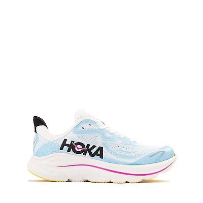 HOKA Clifton 10 Athletic Shoe - Big Kid Frost / Soaring Blue