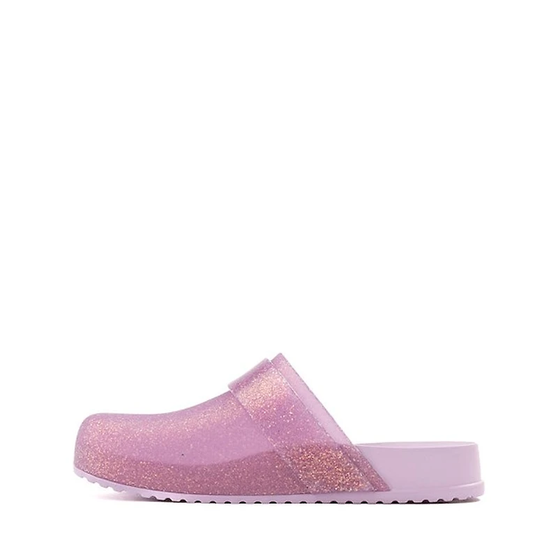 Mini Melissa Cozy Clog - Little Kid / Big Glitter Lilac