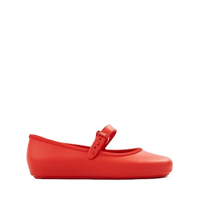 Mini Melissa Soft Ballerina Flat - Little Kid / Big Red