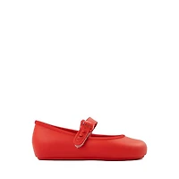 Mini Melissa Soft Ballerina Flat - Toddler / Little Kid Red