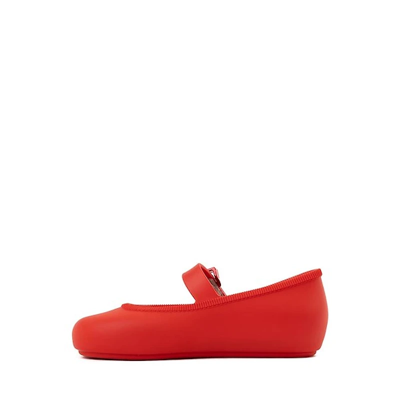 Mini Melissa Soft Ballerina Flat - Toddler / Little Kid Red