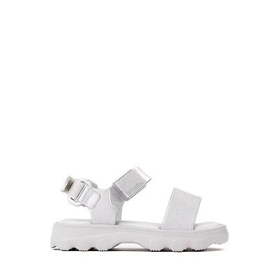 Mini Melissa Kick Off Sandal - Toddler / Little Kid Silver