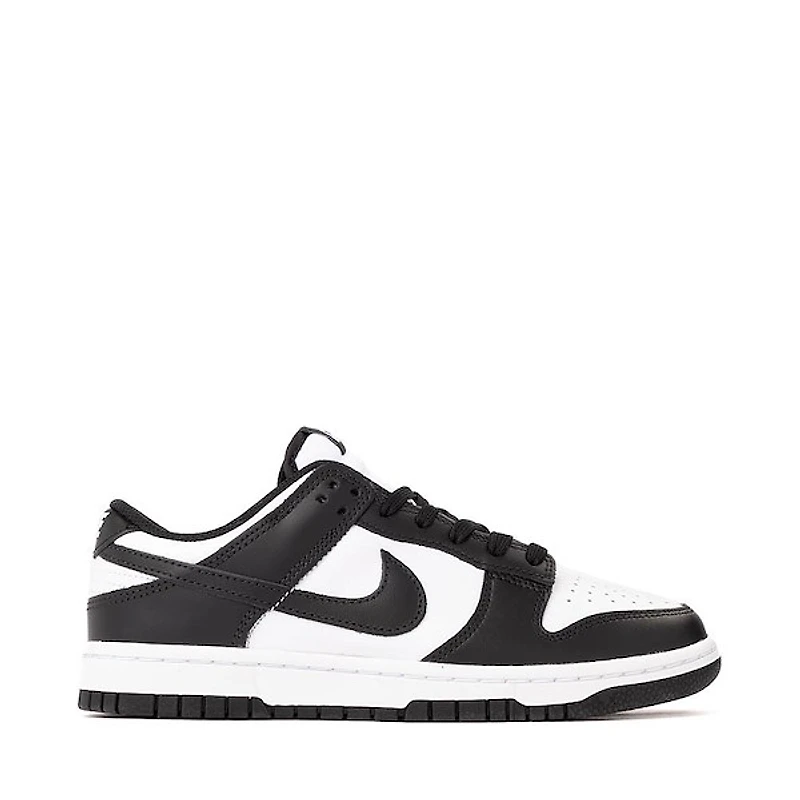 Womens Nike Dunk Low Athletic Shoe - White / White / Black