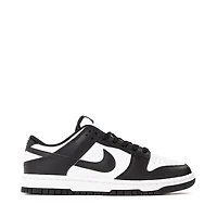 Womens Nike Dunk Low Athletic Shoe - White / White / Black