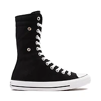 Womens Converse Chuck Taylor All Star Fold-Over High-Top Sneaker - Black / Leopard