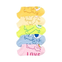 Womens Care Bears Low Cut Socks 5 Pack - Multicolor