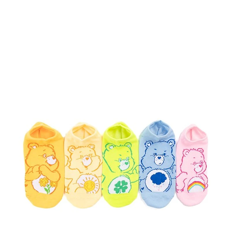 Womens Care Bears Low Cut Socks 5 Pack - Multicolor