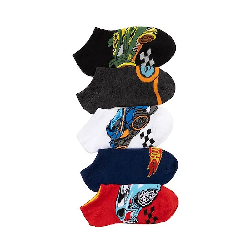 Hot Wheels&trade Low Cut Socks 5 Pack - Little Kid - Multicolor