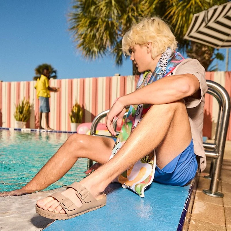 Mens Birkenstock Arizona EVA Slide Sandal - Gray Taupe