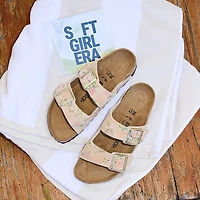 Womens Birkenstock Arizona Sandal - Sandcastle Flower Print