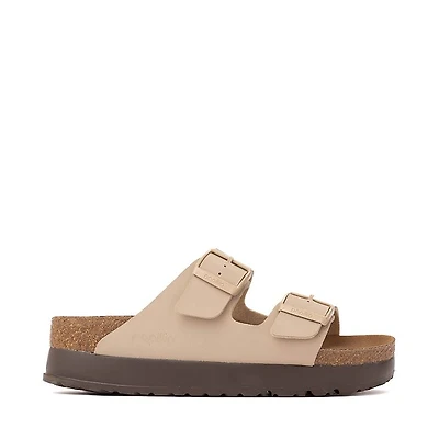 Womens Papillio by Birkenstock® Arizona Flex Platform Slide Sandal - Sandcastle