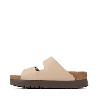 Womens Papillio by Birkenstock® Arizona Flex Platform Slide Sandal - Sandcastle